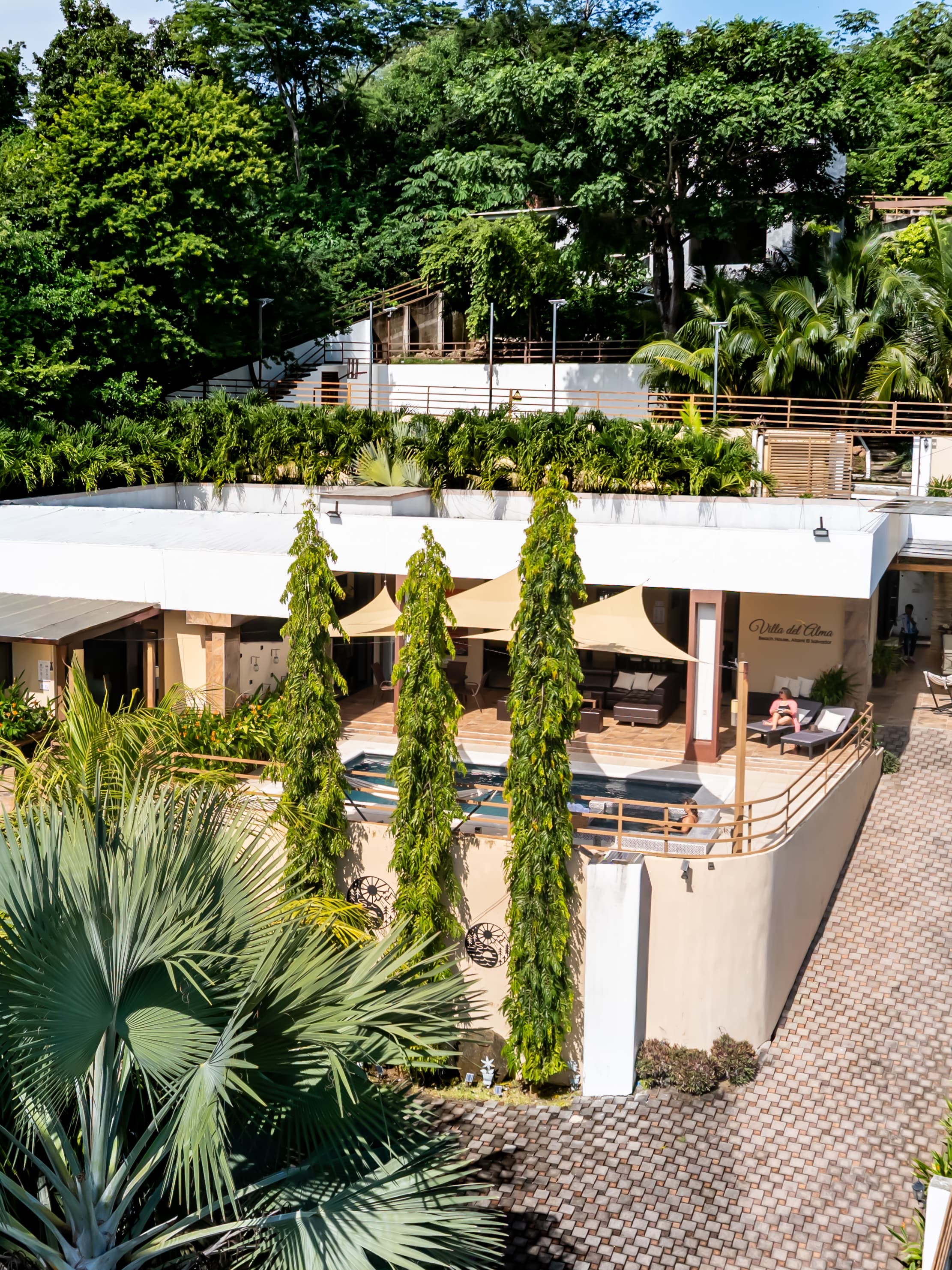 Área exterior de la villa